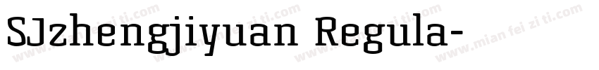 SJzhengjiyuan Regula字体转换
